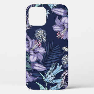 Case-Mate iPhone Case Motif floral sans soudure. Il y a Lily, Hydrangea