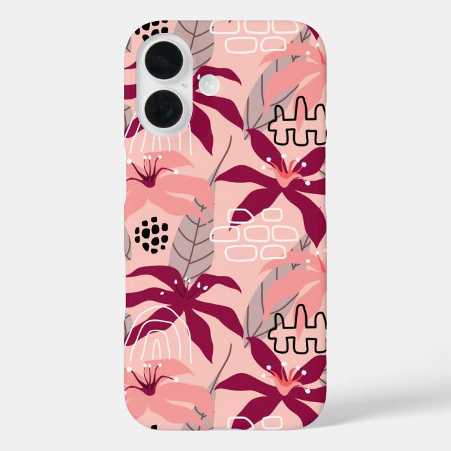 Coques Case-Mate iPhone Motif floral Tropical moderne et tendance (Verso)