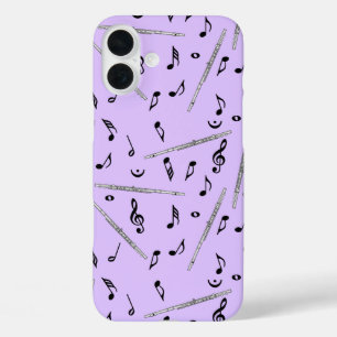 Coques iPhone 16 Plus Motif Flute Music Note