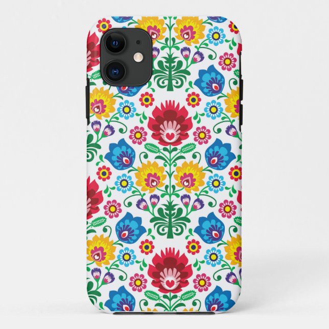 Coques Case-Mate iPhone Motif folklorique floral polonais traditionnel de (Dos)