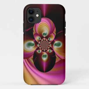 Coque iPhone 11 motif fractal Abstrait 3
