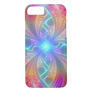 Coque Case-Mate Pour iPhone Motif fractal psychédélique arc-en-ciel