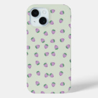 Motif Fraises Violettes