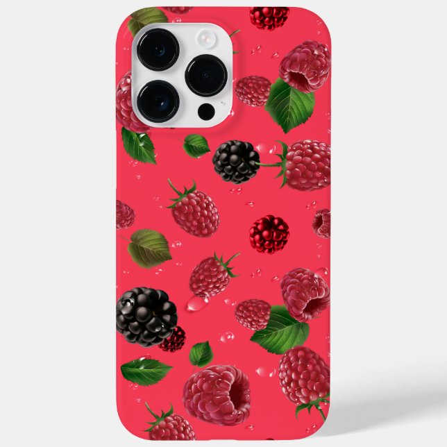 Coques Case-Mate iPhone Motif framboise (Verso)