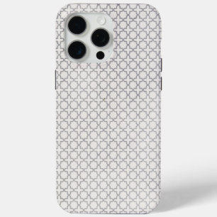 Coque iPhone 15 Pro Max Motif géométrique beige islamique