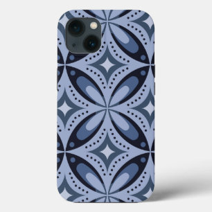 Case-Mate iPhone Case Motif géométrique bleu de style rétro