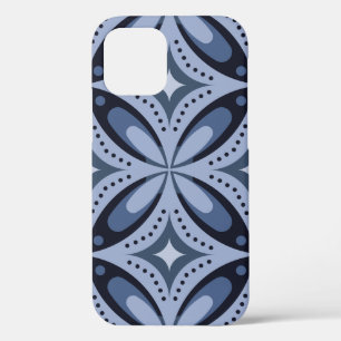 Case-Mate iPhone Case Motif géométrique bleu de style rétro