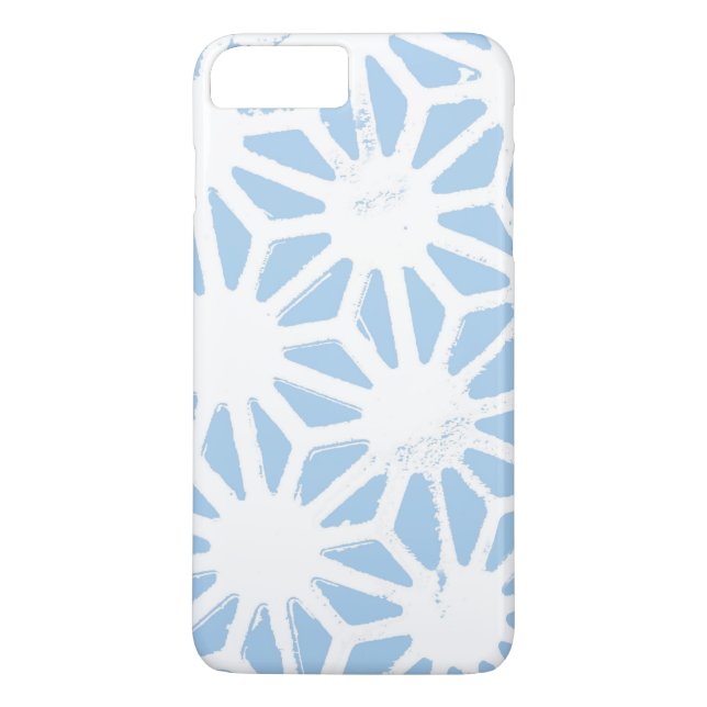 Coques Case-Mate iPhone Motif géométrique bleu pâle (Dos)