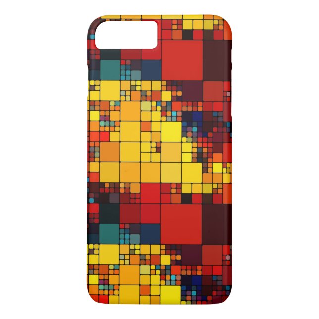 Coques Case-Mate iPhone Motif géométrique d'arc-en-ciel vibrant abstrait (Dos)