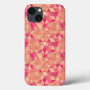 Coques Pour iPhone Motif géométrique de fleur