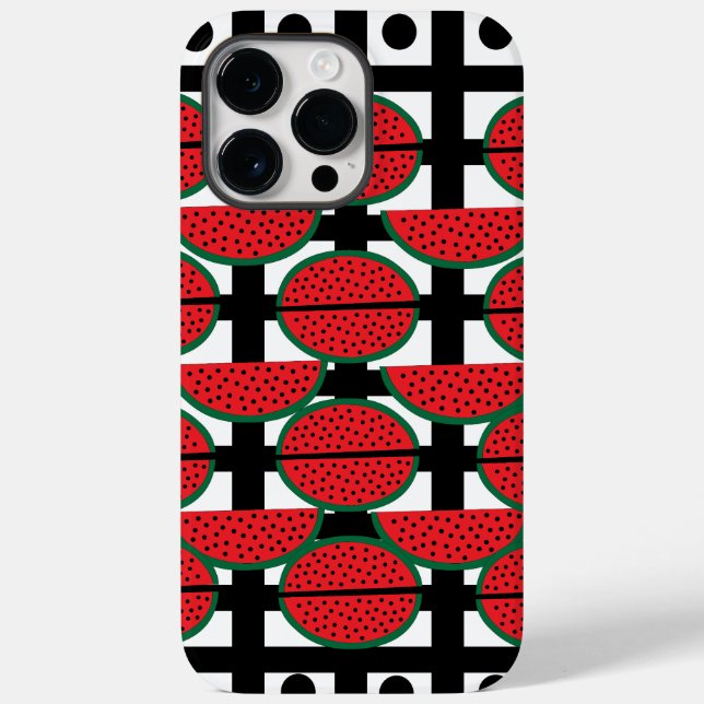 Coques Case-Mate iPhone Motif géométrique de la pastèque Fruit d'été (Verso)