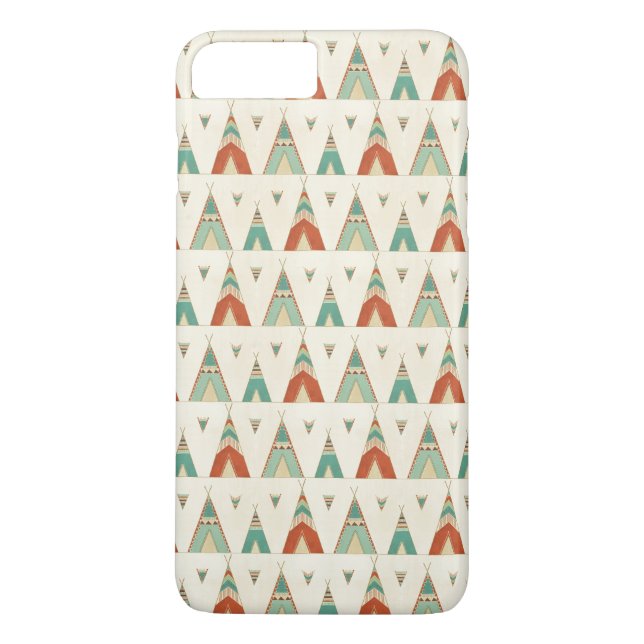 Coques Case-Mate iPhone Motif géométrique de Teepee d'étape | de Geo de (Dos)