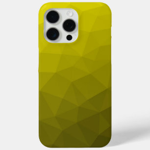 Coque iPhone 15 Pro Max Motif géométrique dégradé foncé jaune
