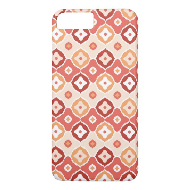 Coques Case-Mate iPhone Motif géométrique d'ikat d'or (Dos)
