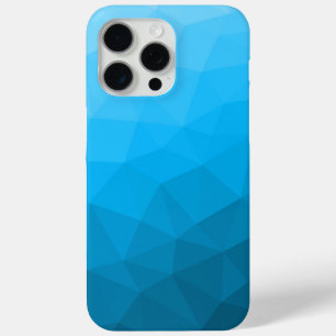Coque iPhone 15 Pro Max Motif géométrique en maillage bleu clair cyan