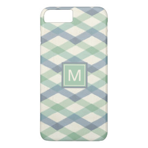 Coque iPhone 7 Plus Motif géométrique en pastel du monogramme  