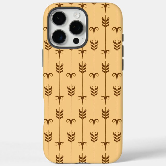 Coques Case-Mate iPhone Motif géométrique Flèche d'or (Verso)