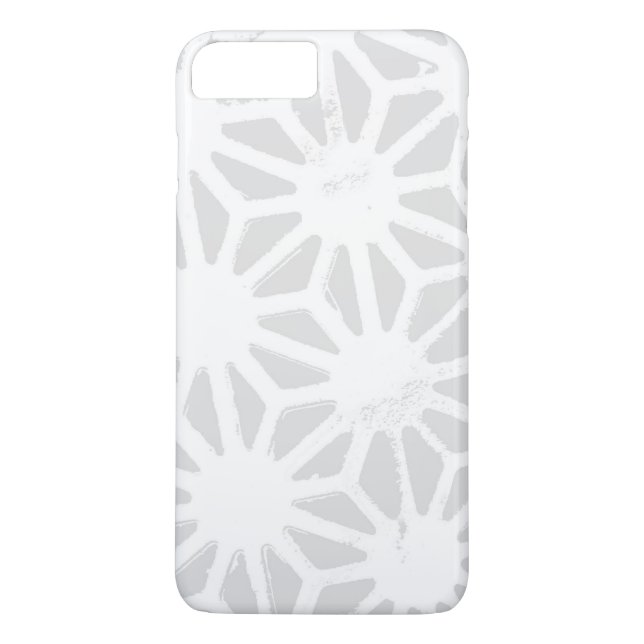 Coques Case-Mate iPhone Motif géométrique gris pâle (Dos)