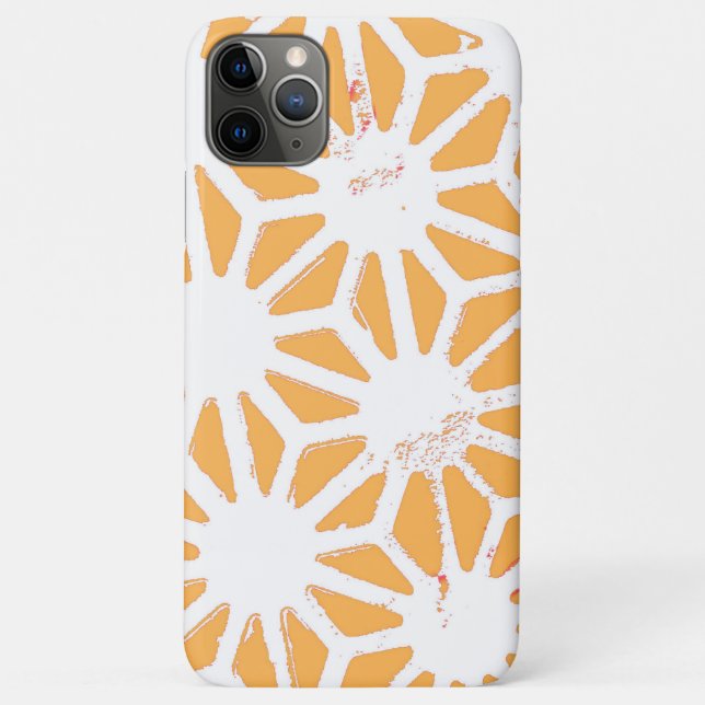 Coques Case-Mate iPhone Motif géométrique jaune (Dos)
