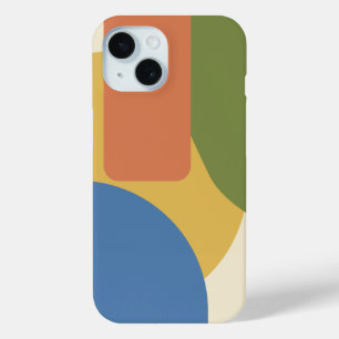 Coque Pour iPhone 15 Motif géométrique moderne du milieu du siècle - Re