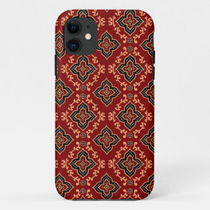 Case-Mate iPhone Case Motif géométrique rouge / Impression indienne