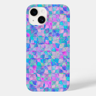 Coque Pour iPhone 14 Motif géométrique sans couture iridescent pastel