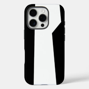 Coques iPhone 16 Pro Motif géométrique simple en noir et blanc