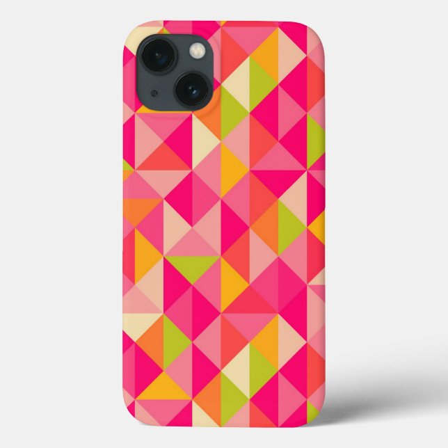 Coques Case-Mate iPhone Motif géométrique triangles (Verso)