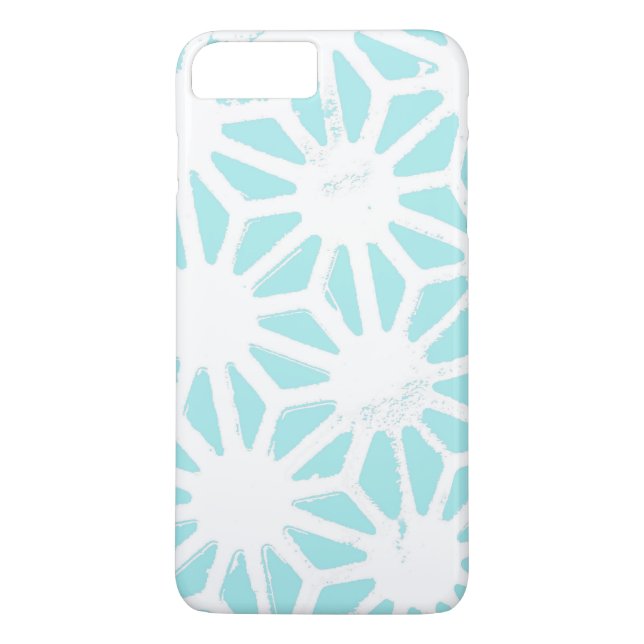 Coques Case-Mate iPhone Motif géométrique turquoise (Dos)