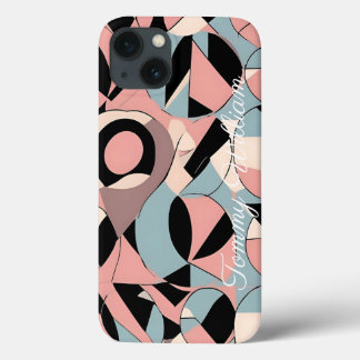 Case-Mate iPhone Case Motif géométrique Turquoise et moutarde