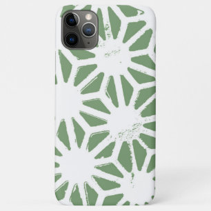 Case-Mate iPhone Case Motif géométrique vert et blanc olive