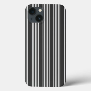Case-Mate iPhone Case Motif gris clair et charbon cinq bandes
