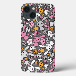 Etui iPhone Case-Mate motif gris de kawaii