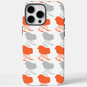 Coques iPhone 16 Pro Max Motif gris du milieu du siècle Silhouette