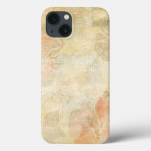iPhone 13 Coque motif grunge floral d'arrière - plan d'art