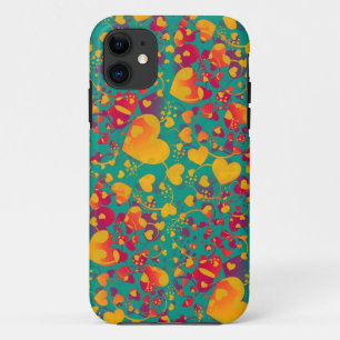 Coque iPhone 11 MOTIF HEART - amour vert océan
