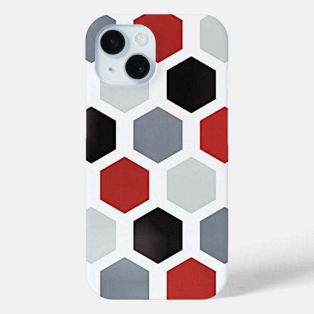 Coques Case-Mate iPhone Motif Hexagon d'Art Moderne (Verso)