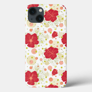 iPhone 13 Case Motif Hibiscus tiré à la main