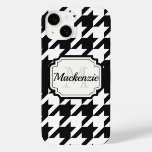 Coque Pour iPhone 14 Motif Houndstooth