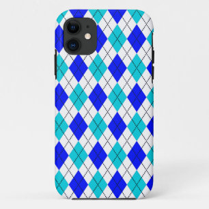 Case-Mate iPhone Case Motif Jacquard bleu et blanc sans couture