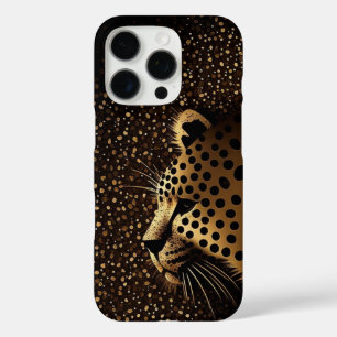 Coques iPhone 16 Pro Motif Jaguar Doré