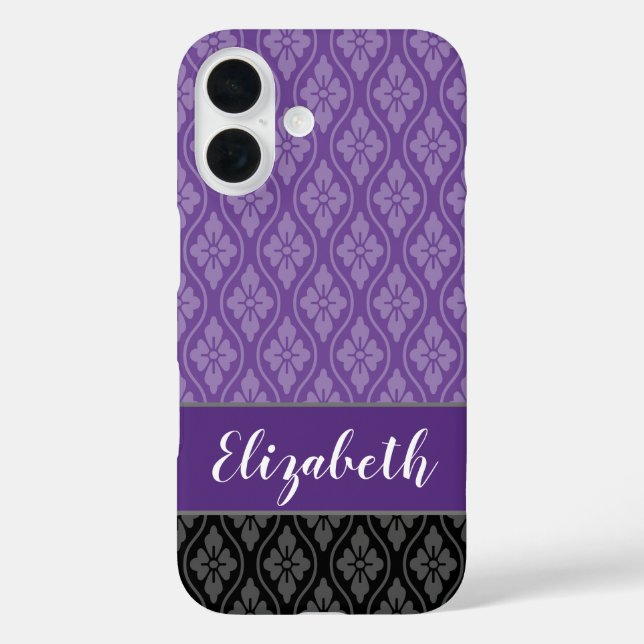 Coques Case-Mate iPhone Motif japonais traditionnel violet Tatewaku (Verso)