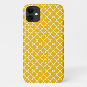 Etui iPhone Case-Mate Motif jaune de Quatrefoil