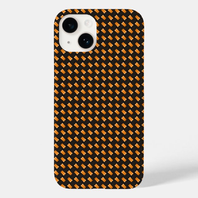 Coques Case-Mate iPhone Motif jaune et noir (Verso)