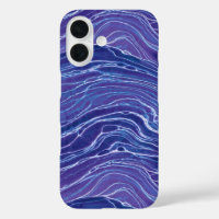 Motif Lavender Blue Abstrait Waves