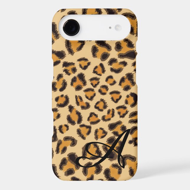 Coques Case-Mate iPhone Motif léopard -monogrammed (Verso)