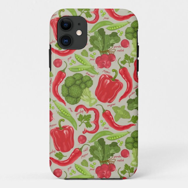 Coques Case-Mate iPhone Motif lumineux des légumes frais (Dos)