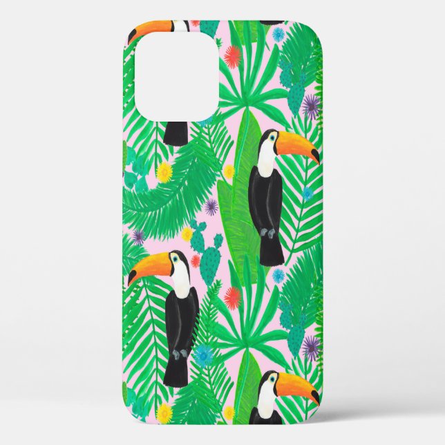 Coques Case-Mate iPhone Motif lumineux tropical transparent dessiné à la m (Verso)