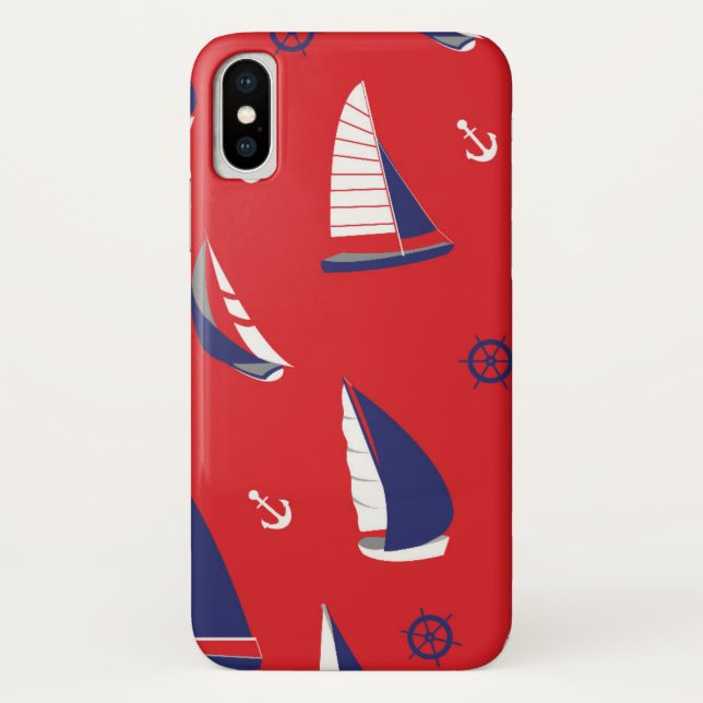 Coques Case-Mate iPhone Motif maigre de voilier (Dos)