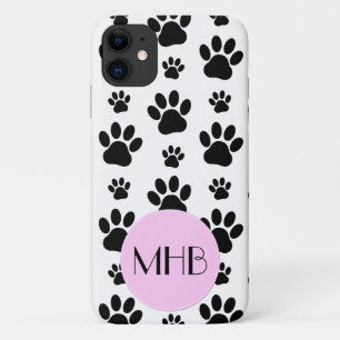 Case-Mate iPhone Case Motif mâle, Patrouilles de chien, noir et blanc, M